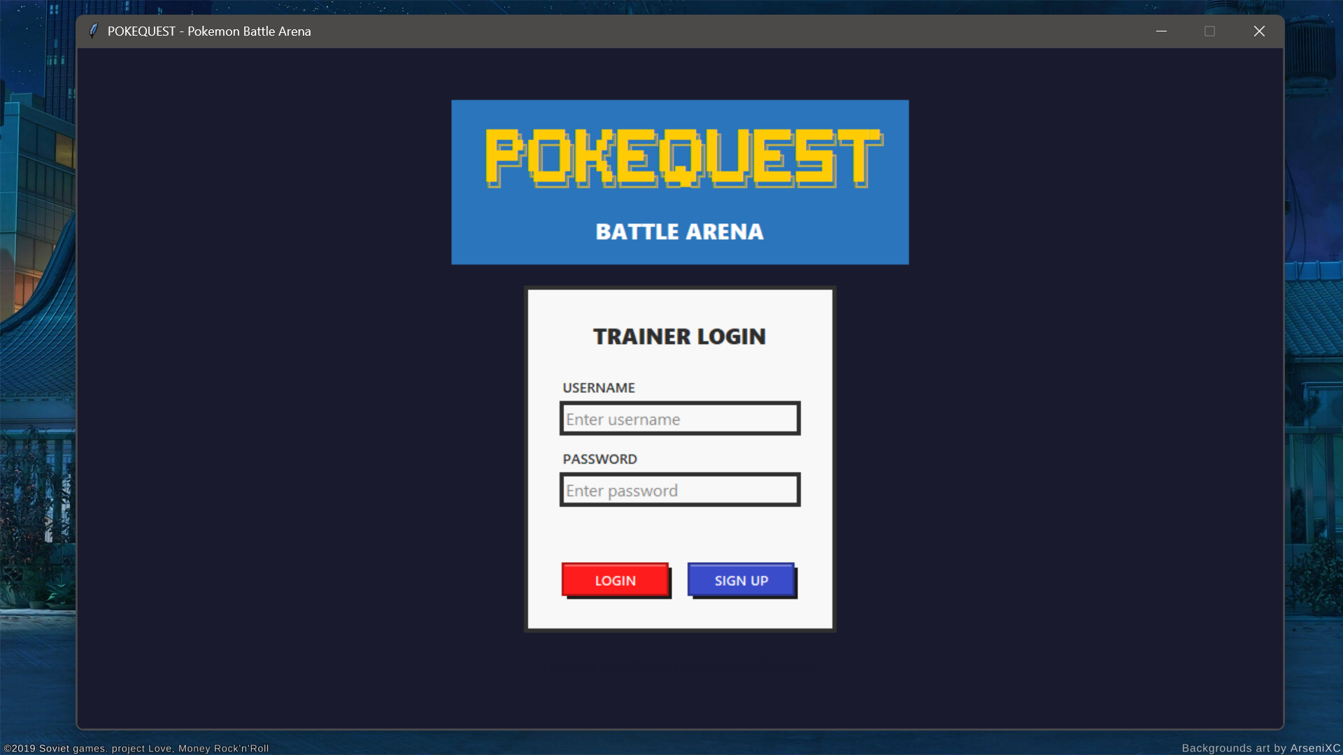 PokeQuest battle screen